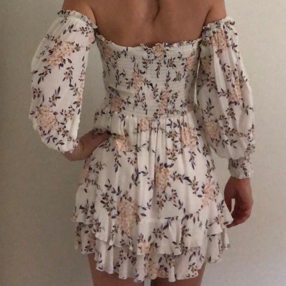 Blue Life Floral Off the Shoulder Dress - Picture 6 of 6